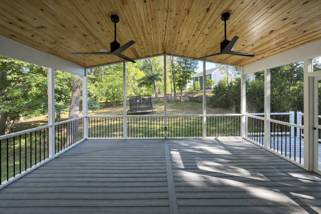 Screened-in porches and screened decks